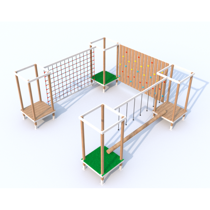 CIRCUITO LOW ROPES  3 PONTES